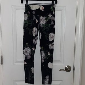 VS Black Floral Leggings
